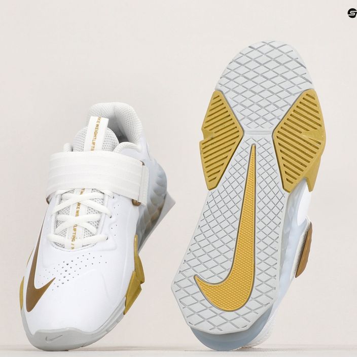 Nike Savaleos alb/negru de fier gri haltere pantofi de haltere 8