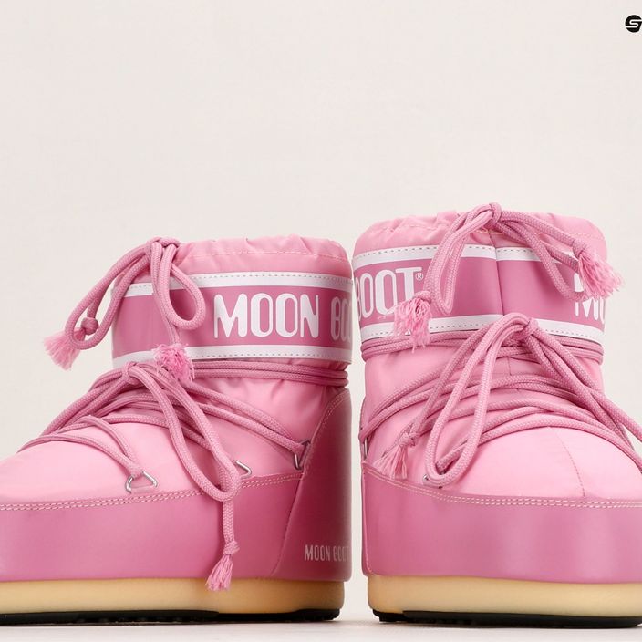 Ghete pentru femei Moon Boot Icon Low Nylon pink 12