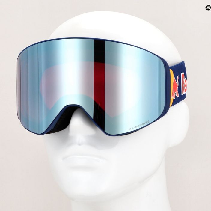 Ochelari de schi Red Bull SPECT Jam S3 + Lentile de rezervă S2 albastru mat/purpuriu/albastru oglindă/nevadă noroasă 4
