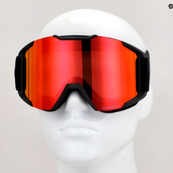 Salomon XV ochelari de schi negru/roșu mediu roșu 3