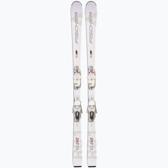 Schiuri de coborâre pentru femei Fischer RC ONE Lite 72 SLR + RS9 SLR albe A15221 T51221 10