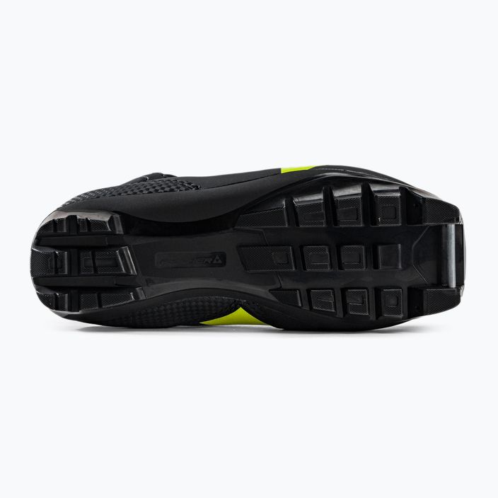 Fischer XJ Sprint cizme de schi fond pentru copii negru/galben S4082131 5