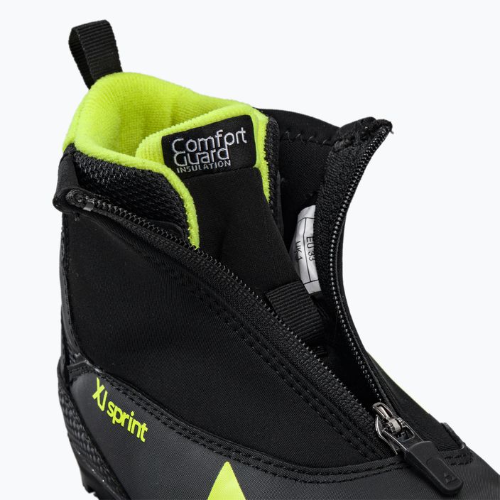 Fischer XJ Sprint cizme de schi fond pentru copii negru/galben S4082131 8