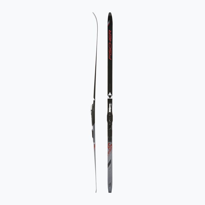 Fischer Sports Crown Crown EF Montat schiuri de fond negru și argintiu NV44022 2