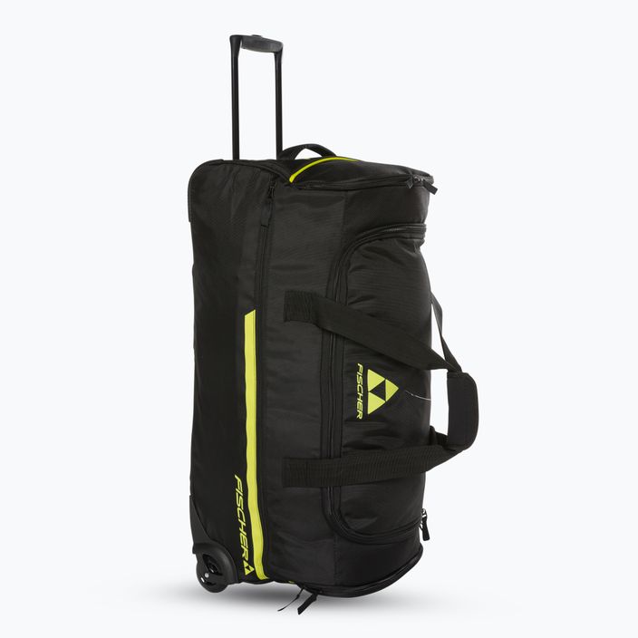 Fischer Team Sportduffel 100L sac de călătorie negru/galben 2