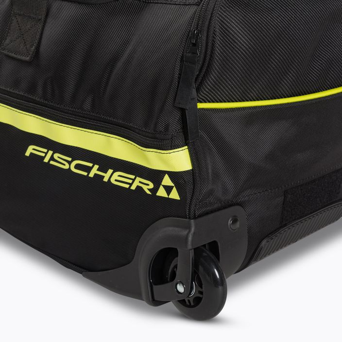 Fischer Team Sportduffel 100L sac de călătorie negru/galben 5