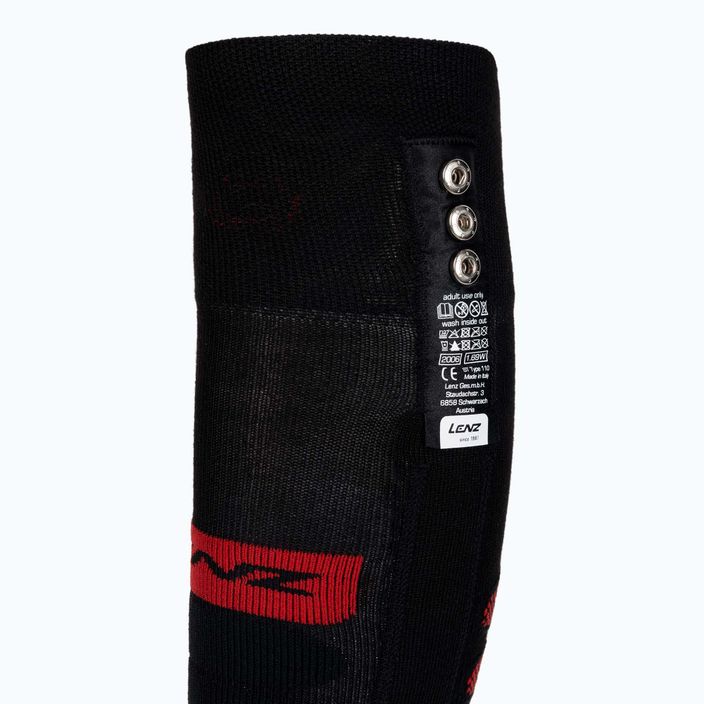 Șosete LENZ Set Of Heat Sock 5.0 Toe Cap + Lithium Pack RCB, negru, 1200 6