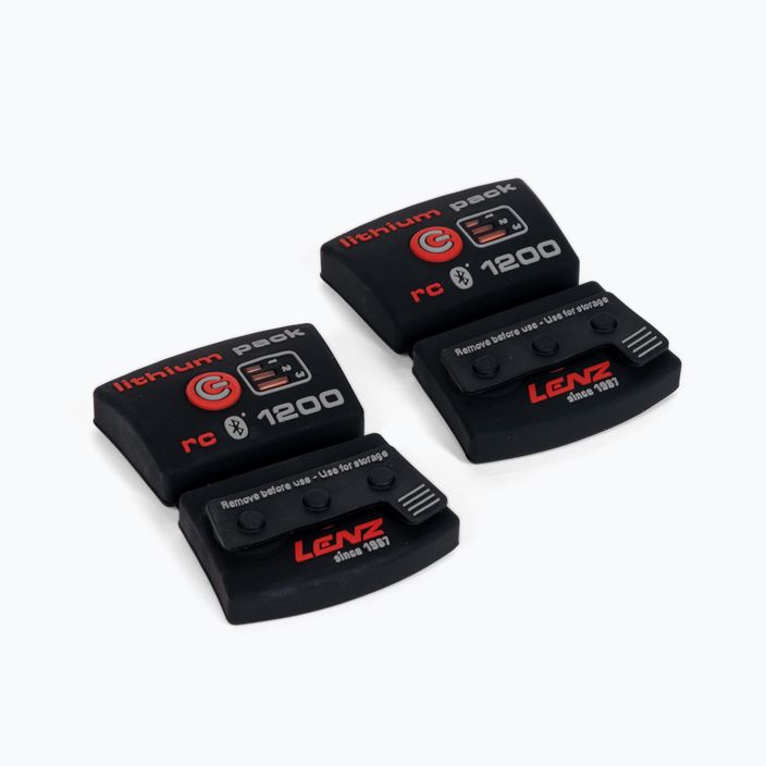 Șosete LENZ Set Of Heat Sock 5.0 Toe Cap + Lithium Pack RCB, negru, 1200 8