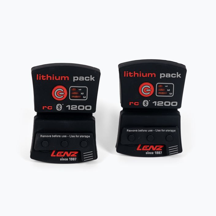 Șosete LENZ Set Of Heat Sock 5.0 Toe Cap + Lithium Pack RCB, negru, 1200 9