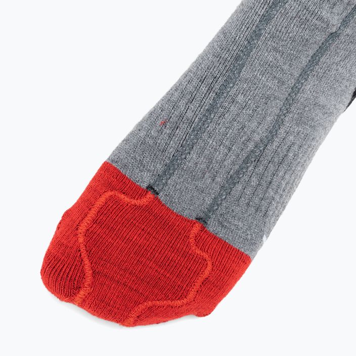 Șosete de schi încălzite Lenz Heat Sock 5.1 Toe Cap Slim Fit grey/red 4