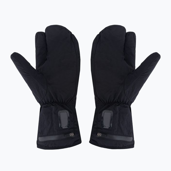 LENZ Heat Glove 8.0 Finger Cap Lobster mănușă de schi încălzită negru și galben 1207 7