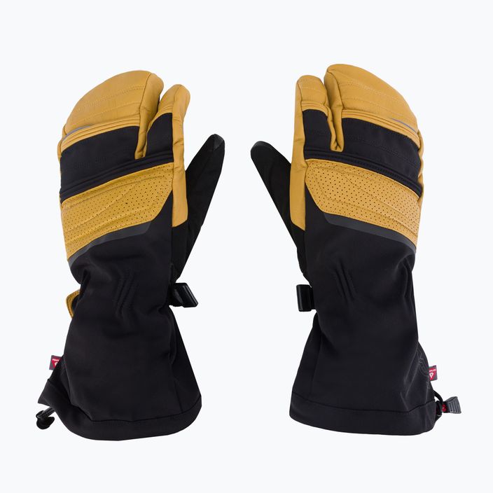 LENZ Heat Glove 8.0 Finger Cap Lobster mănușă de schi încălzită negru și galben 1207 3