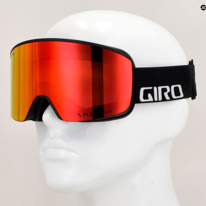 Ochelari de schi Giro Axis black wordmark/ember/infrared 9