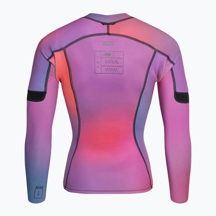 Tricou de înot pentru femei ION Neo Zip Top 1.5 violet/roz 48233-4222 2