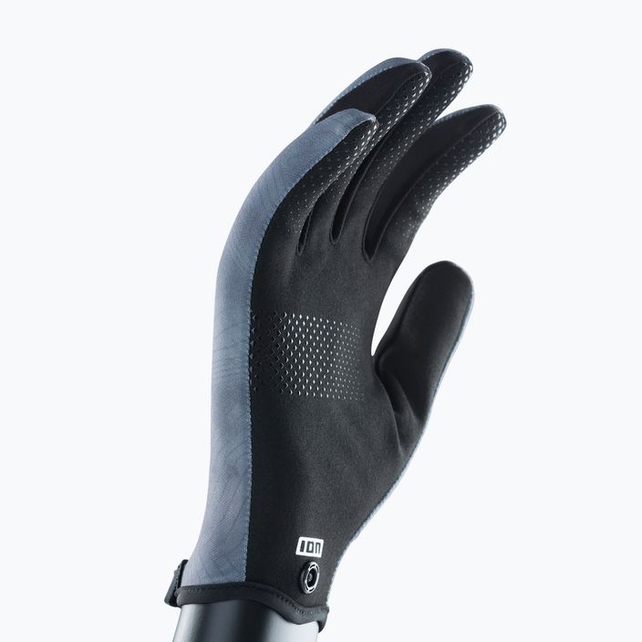 Mănuși pentru sporturi nautice ION Amara cu degetul întreg negru-gri 48230-4141 6