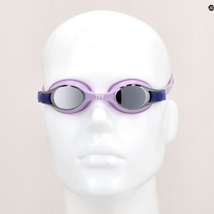 Ochelari de înot pentru copii  TYR Swimple Metallized silvger/purple 8