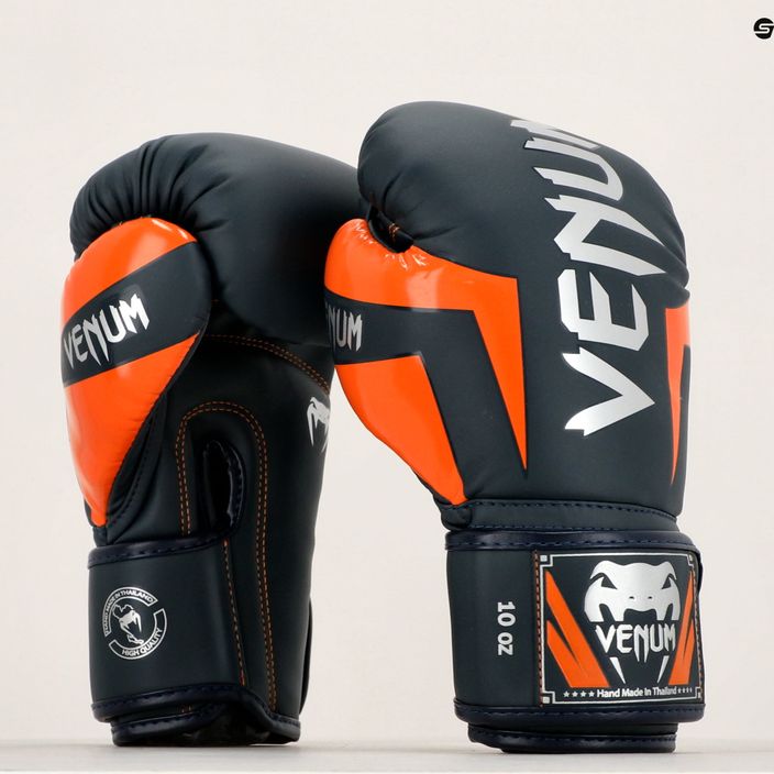 Mănuși de box Venum Elite navy/silver/orange 11