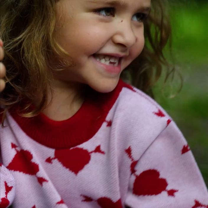 KID STORY Merino Merino inimă dulce pentru copii pulover pentru copii 9