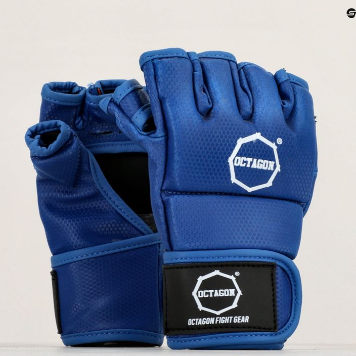 Octagon Kevlar Kevlar MMA mănuși de grappling albastru 7