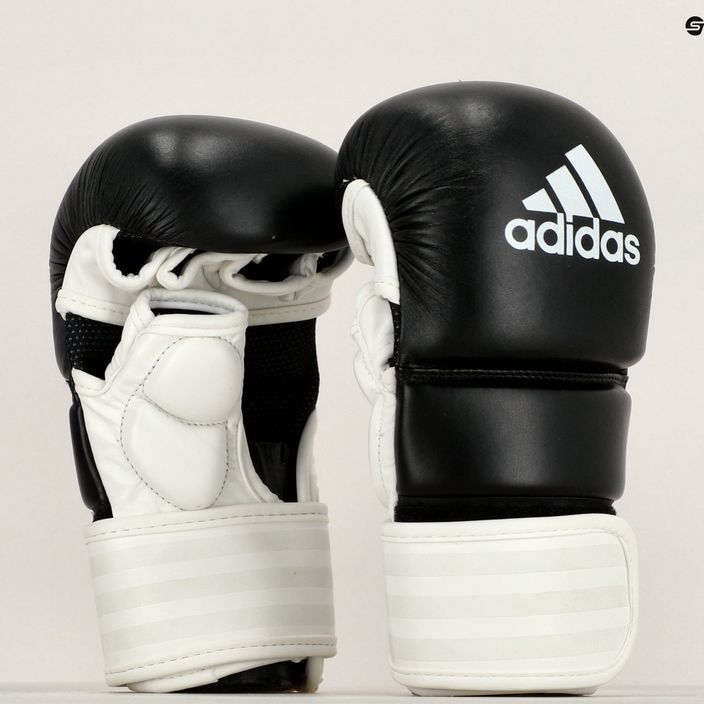 Mănuși de grappling adidas alb ADICSG061 7