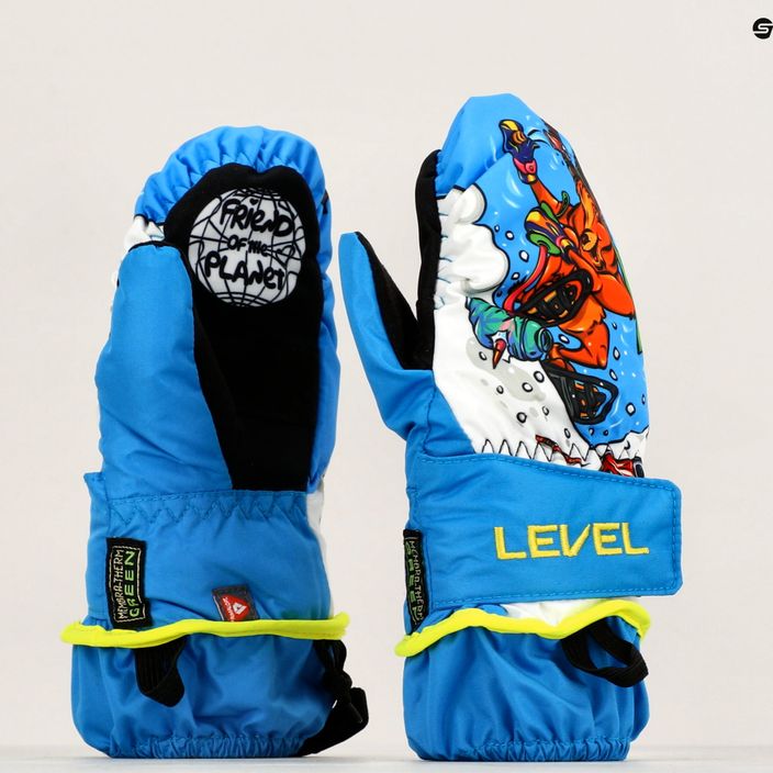 Level Animal mănuși de schi pentru copii albastru deschis 9