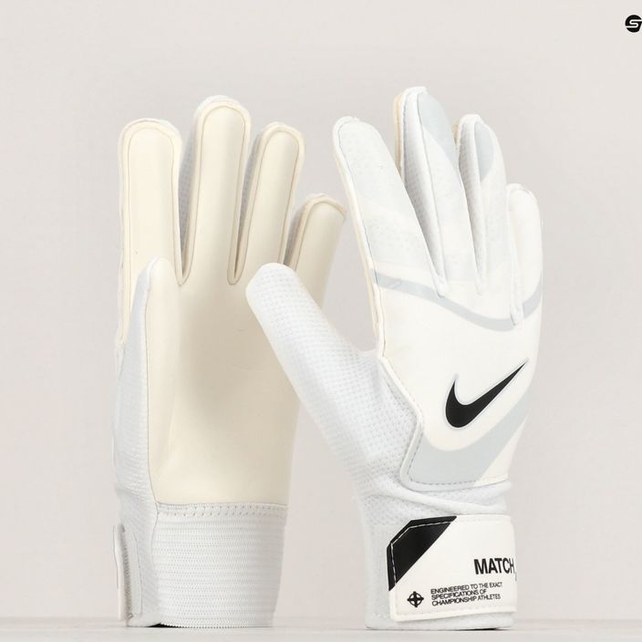 Mănuși de portar pentru copii Nike Match white/pure platinum/black 6