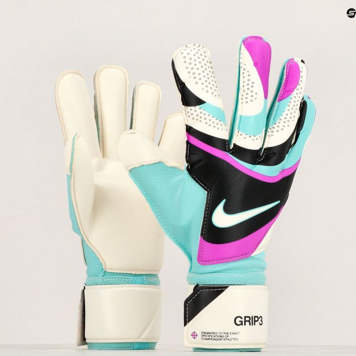 Mănuși de portar Nike Grip 3 black/hyper turquoise/white 6