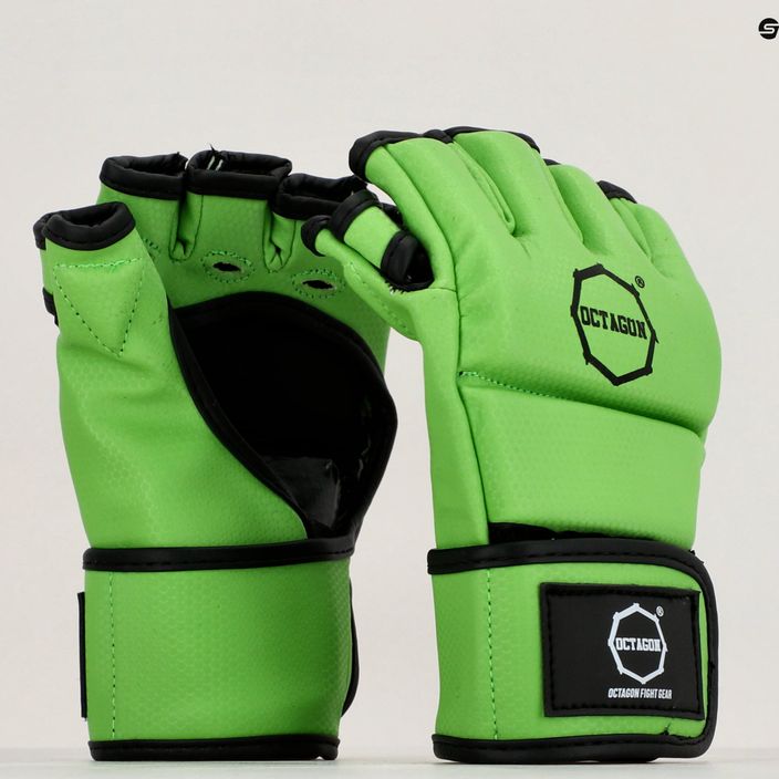 Octagon Kevlar MMA MMA mănuși de grappling verde 7
