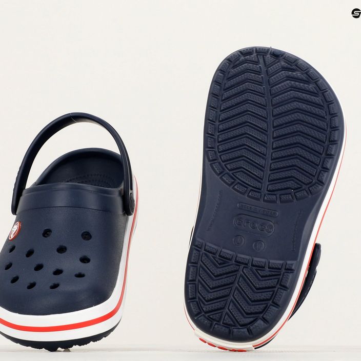 Papuci pentru copii Crocs Crocband Clog navy/red 11