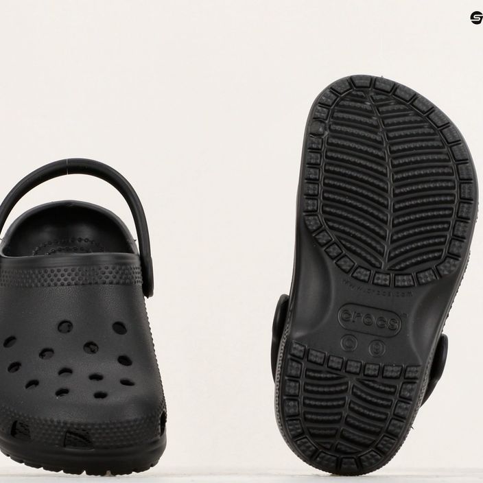 Papuci pentru copii Crocs Classic Clog T black 11