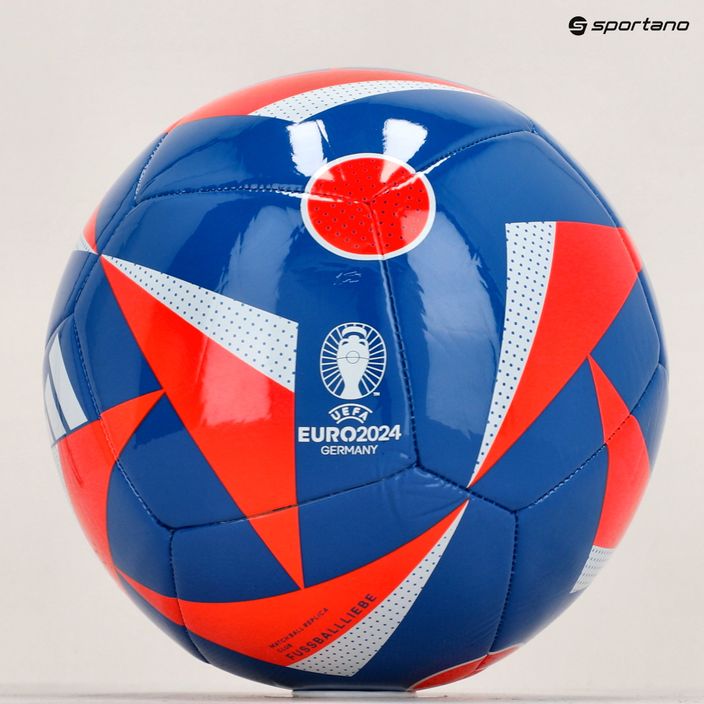 Minge de fotbal adidas Fussballiebe Club glow blue/solar red/white mărime 4 6