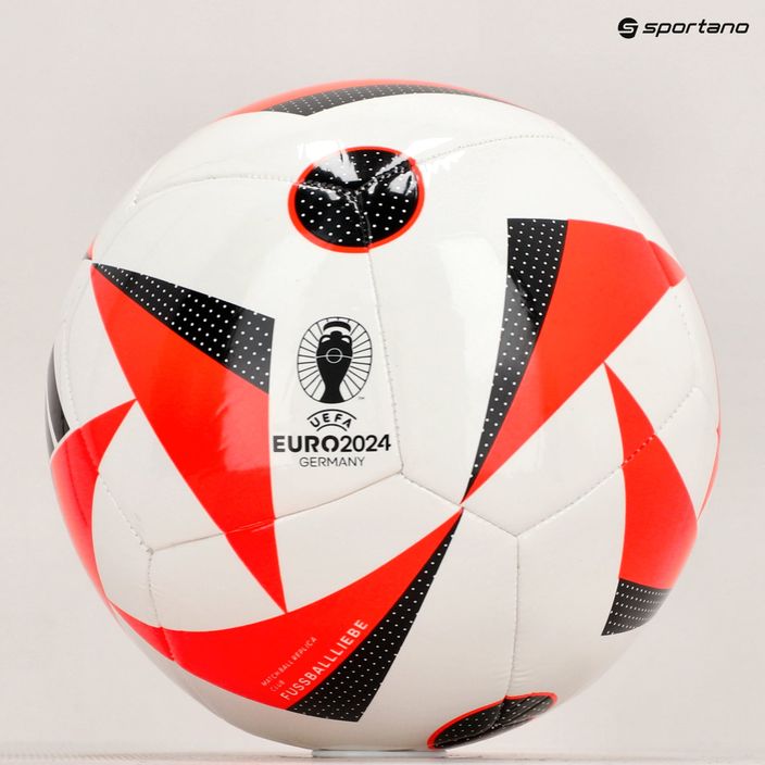 Minge de fotbal adidas Fussballiebe Club white/solar red/black mărime 4 6