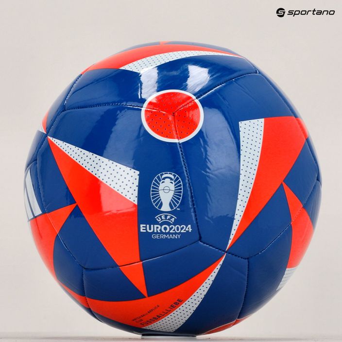 Minge de fotbal adidas Fussballiebe Club glow blue/solar red/white mărime 5 6