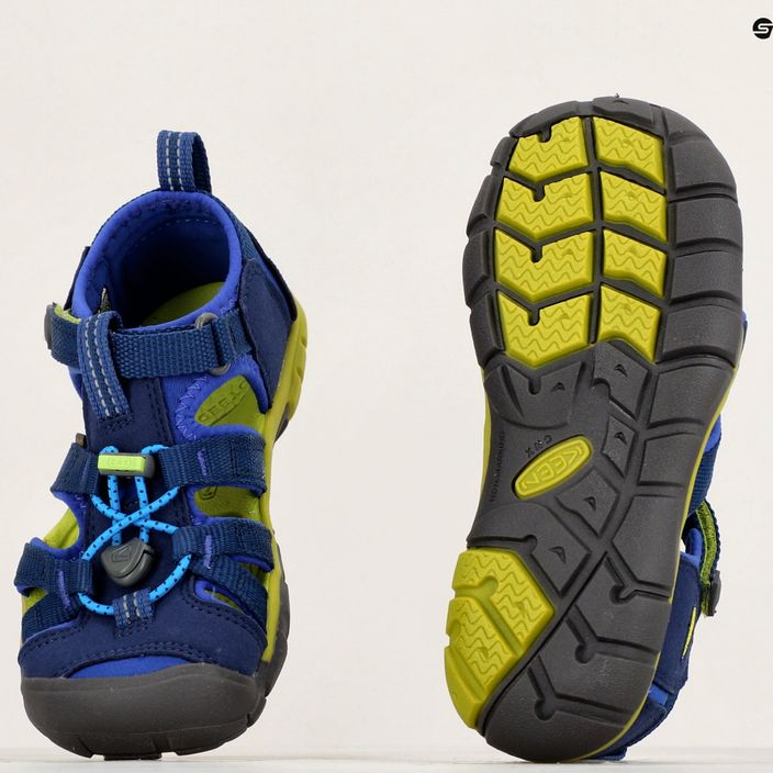 Sandale pentru copii KEEN Seacamp II CNX blue depths/chartreuse 9