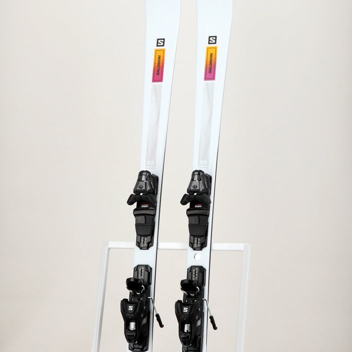 Schiuri de coborâre pentru femei Salomon S/Max N°4 XT + M10 GW L8 alb/neon turmeric/prune 10