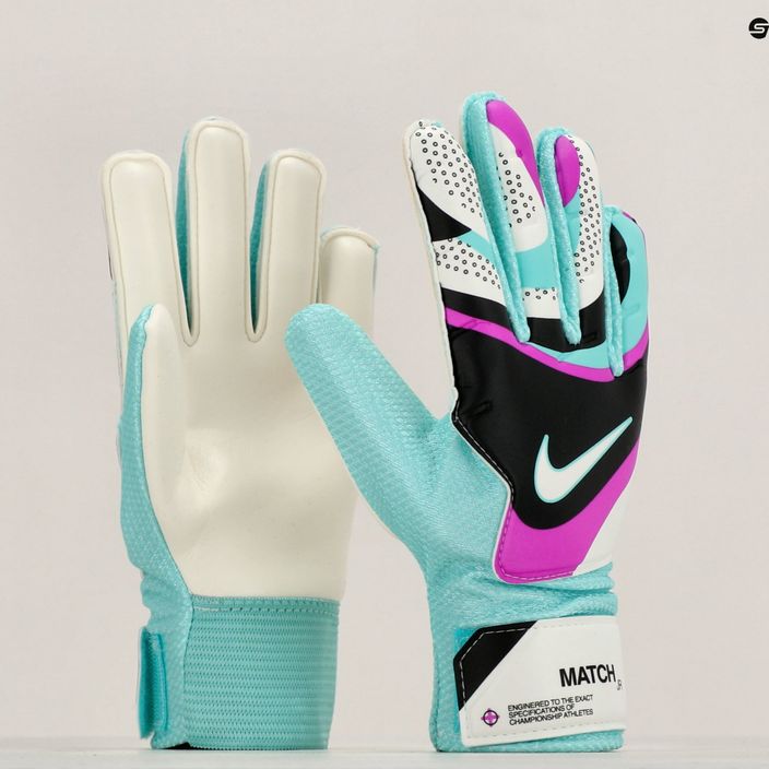 Mănuși de portar pentru copii Nike Match black/hyper turquoise/rush fuchsia 5
