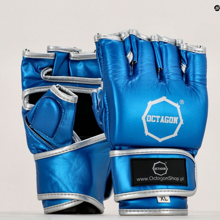 Octagon MMA mănuși de grappling albastru 7
