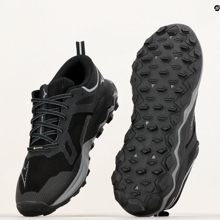 Pantofi de alergare pentru bărbați Mizuno Wave Ibuki 4 GTX negru/grimetalic/umbră întunecată 12