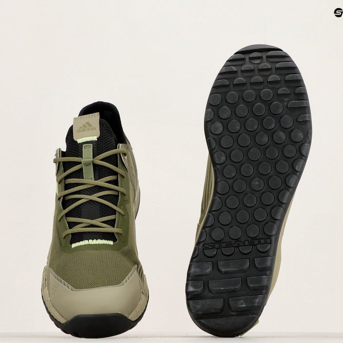 Încălțăminte de ciclism platformă pentru bărbați adidas FIVE TEN Trailcross LT focus olive/pulse lime/orbit green 12
