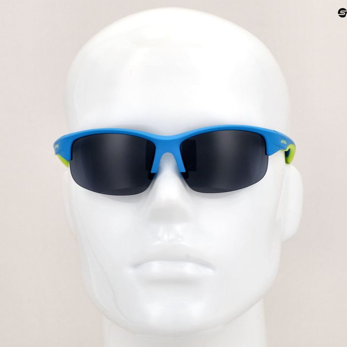 Ochelari de soare pentru copii Alpina Junior Flexxy Youth HR blue lime matt/black 7