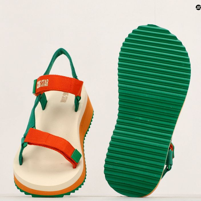 Sandale pentru femei BIG STAR NN274A053 verde/portocaliu 9