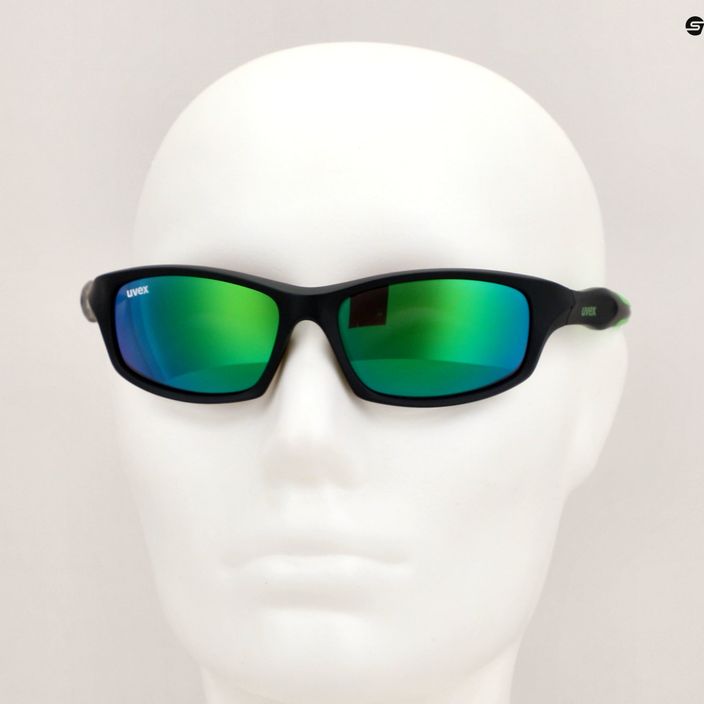 Ochelari de soare pentru copii UVEX Sportstyle 507 green mirror 12