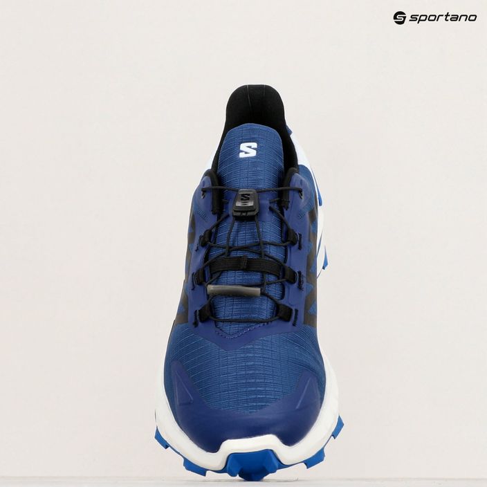 Pantofi de alergare Salomon Supercross 4 albastru print/negru/lapis pentru bărbați 9