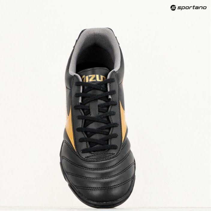 Încălțîminte de fotbal pentru bărbați Mizuno Morelia II Club AS black/gold/dark shadow 9