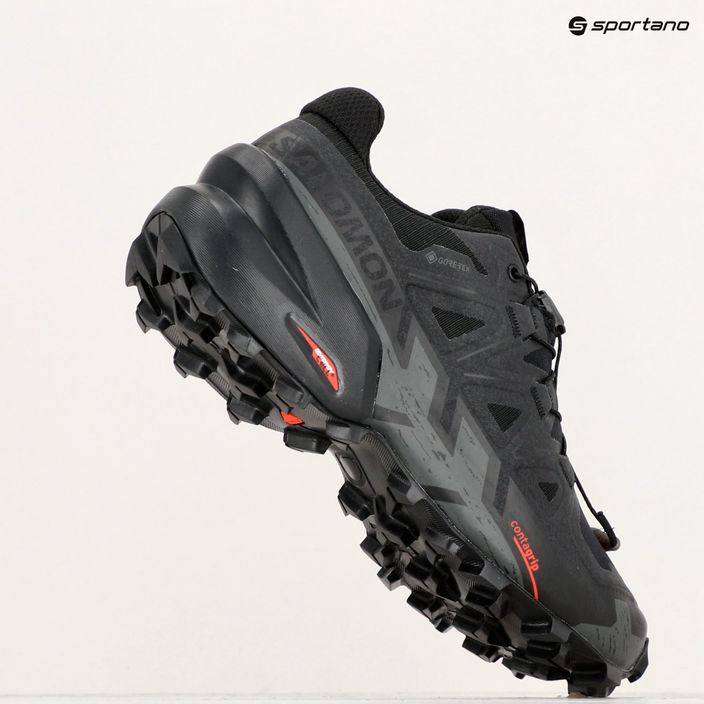 Pantofi de alergare pentru femei Salomon Speedcross 6 GTX negru/negru/fan 12