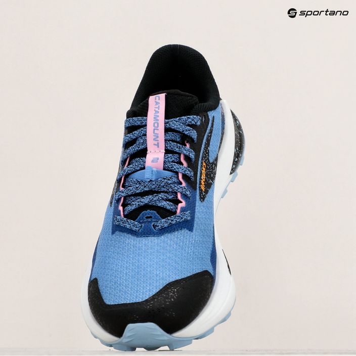 Brooks Catamount 2 pantofi de alergare pentru femei albastru/negru/galben 9