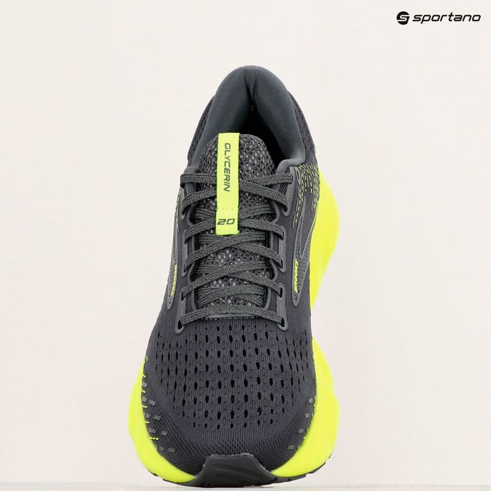 Brooks Glycerin 20 pantofi de alergare pentru bărbați negru/peră neagră/albă/albă 9