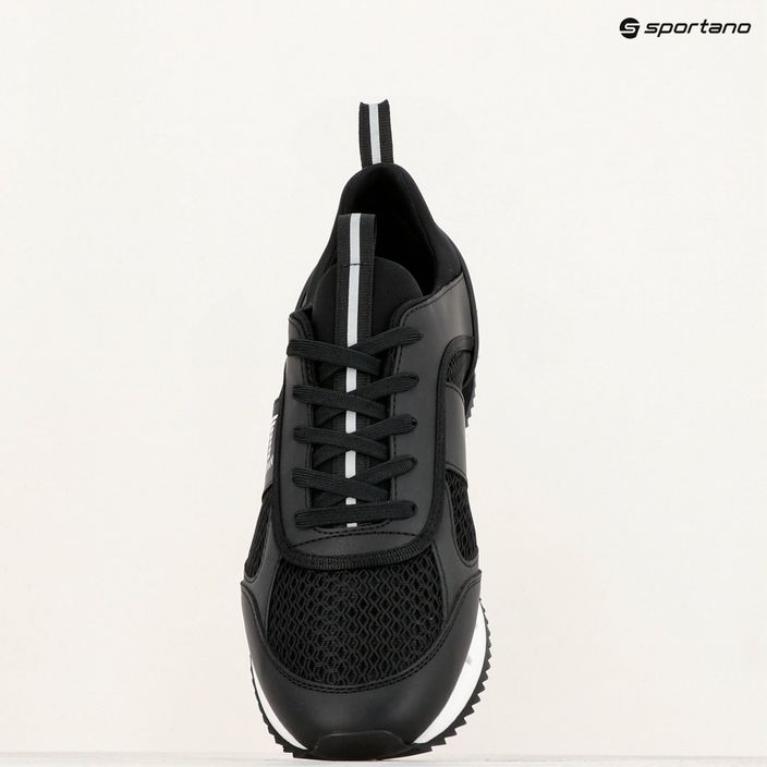 EA7 Emporio Armani Black & White Laces pantofi alb/negru 14