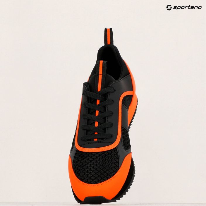 EA7 Emporio Armani Black & White Laces pantofi de tigru negru/portocaliu negru/oranj 9