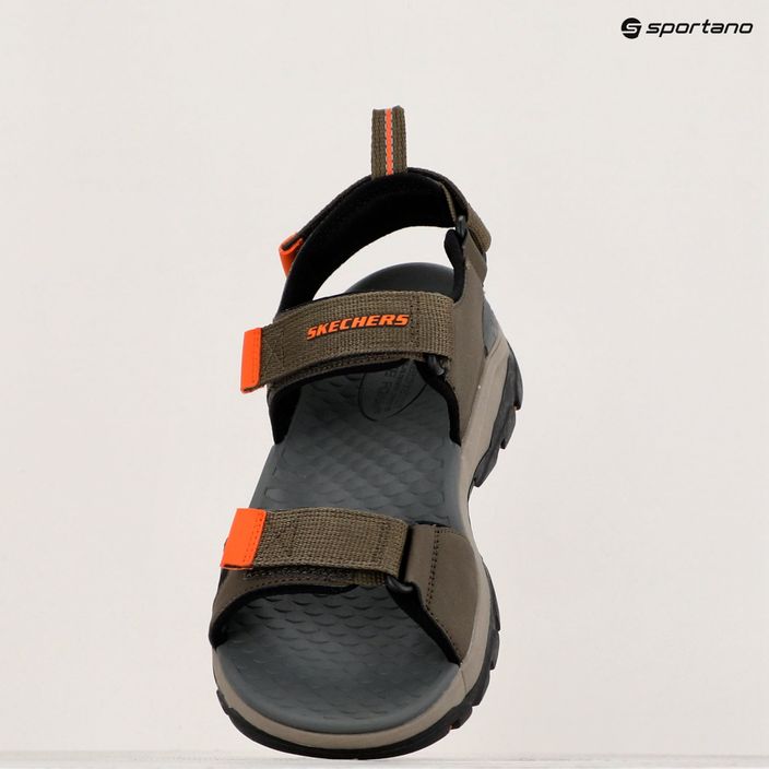 Sandale pentru bărbați SKECHERS Tresmen Ryer olive/black/orange 14